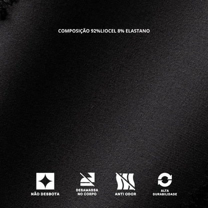 CAMISETA⎪ALL BLACK⎪TECH TENCEL®